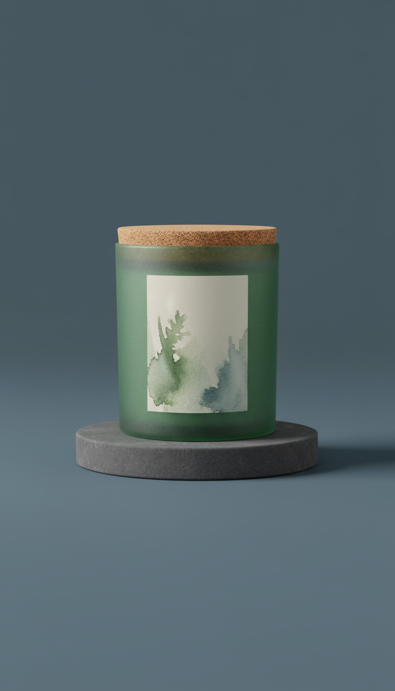 Coastal Moss Minimalist Scented Candle
